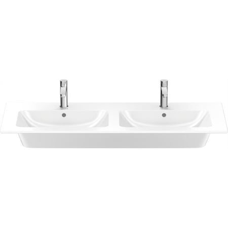Duravit Me By Starck Double Bathroom Sink 2336130000 White 2336130000